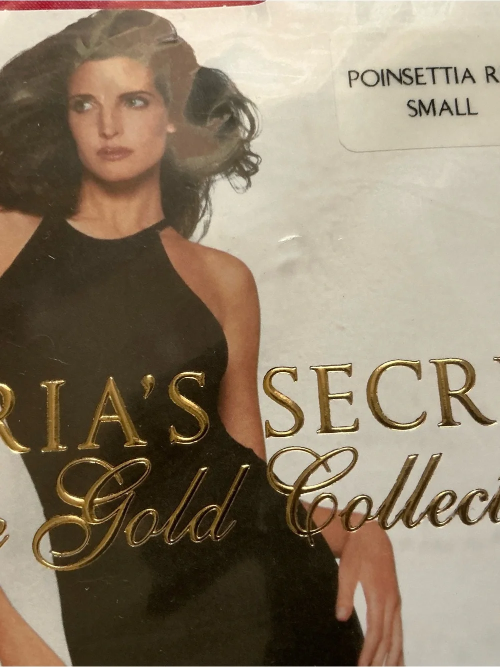 Vtg Victoria’s Secret gold signature collection vitality sheer stay up stocking